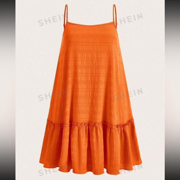 Light Weight Orange Summer Dress - Picture 1 of 5